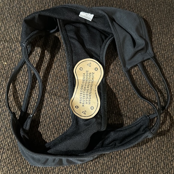 Black and rhinestones bikini set. Size medium top, Small bottoms. BNWT!! - Picture 11 of 13